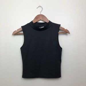 Divided 🖤Black Turtle Neck Tank Top